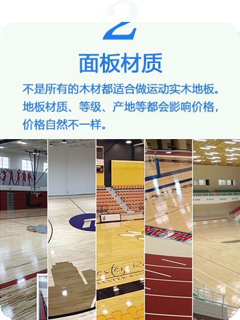 體育館木地板面板材質(zhì)